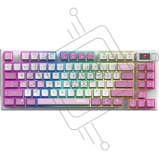 Клавиатура MSI Forge GK600, USB, белый фиолетовый