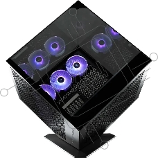 Компьютерный корпус Azza CUBE PLUS черный без БП ATX 6x120mm 2xUSB3.0 1xUSB3.1 audio bott PSU