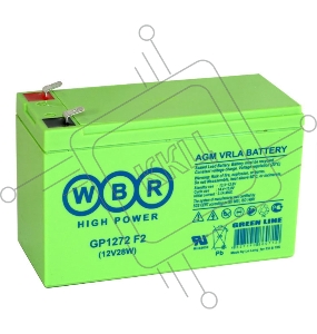 Батарея WBR GP 1272 (12V 7.2Ah) (28W) F2