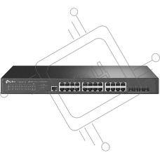 Коммутатор JetStream 24-Port 2.5GBASE-T L2+ Managed Switch with 4 10GE SFP+ SlotsPORT: 24× 2.5G RJ45 Ports, 4× 10G SFP+ Slots, RJ45/Micro-USB Console PortSPEC: 1U 19-inch Rack-mountable Steel CaseFEATURE: Integration with Omada SDN Controller, Static Rout