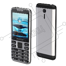 Мобильный телефон Maxvi X10i metallic серебристый