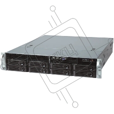 Серверный корпус 2U chassis; ATX CS-R25-42P, Micro-ATX, Mini-ITX MBs; 8-port 12 Gbps SAS/ SATA to SAS BP; 8 x 3.5'' hsb + 2 x 3.5