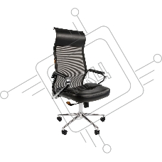 Кресло офисное Chairman 700 экопремиум черный/сетка н.м.