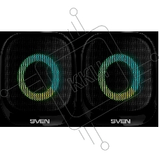 Акустическая система 2.0 АС SVEN G345, черный, (10 Вт, RGB, питание USB, Bluetooth)