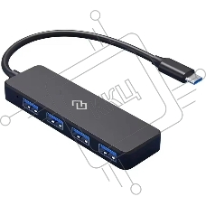 Разветвитель USB-C Digma DHUB-4USB-C-2.0 4порт. черный