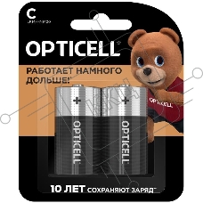 Элемент питания алкалиновый C/LR14 1.5В (блист. 2шт) Basic Opticell 5051004