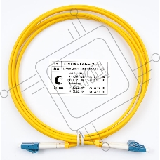 Патч-корд оптический Cabeus FOP(d)-9-LC-LC-2m duplex LC-LC 9/125 sm 2м LSZH