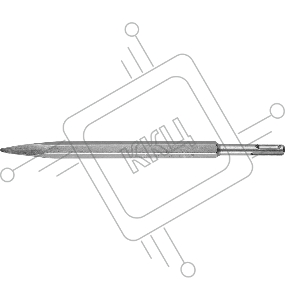 Зубило пикообразное ЗУБР ПРОФЕССИОНАЛ БУРАН SDS-Plus 250 мм