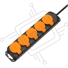Удлинитель силовой Filum FL-PEC-5SCH-IP44 IP44, 5 розеток Schuko с кабелем 3х1.5 длиной 1.5 м.
