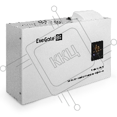 Стабилизатор напряжения настенный ExeGate Master AV-15000 (15000ВА, вход 140-260В, цветной дисплей, выход 220В±8%, КПД 98%, 5 уровней защиты, задержка, усиленный метал.корпус, 1*Schuko+клем.колодка, RTL)