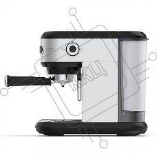 Кофеварка рожковая BQ CM3001 сталь-черный, исп. кофе - молотый, 1 л, 1450 Вт, 15 Бар