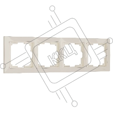 Рамка на 4 поста WERKEL (слоновая кость, basic) W0042003