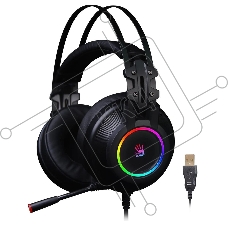 Гарнитура проводная с микрофоном A4 Bloody G528C черный 1.8м мониторы USB оголовье (G528C)