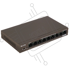 Коммутатор Tenda TEF1109P-8-63W, 8×100 Мбит/с PoE + 1×100 Мбит/с Uplink, неуправляемый