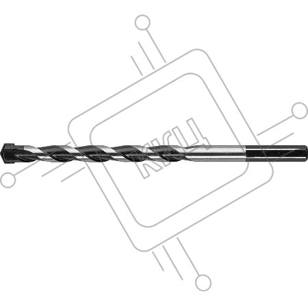 Cверло ЗУБР ПРОФЕССИОНАЛ 8 x 150 мм по бетону усиленное, 3-х гранный хвостовик