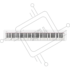 Цифровое фортепиано Casio CDP-S110WE 88клав. белый