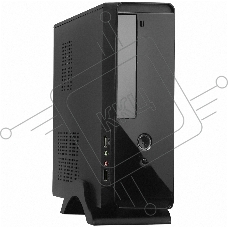 Компьютерный корпус MiniITX Exegate MI-209 Black, miniITX/mATX, <M300, 80mm>, 2*USB, Audio