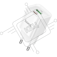 Сетевое зарядное устройство HOCO C147A 1USB+1Type-C 3.0A PD 20W+QC3.0, белый