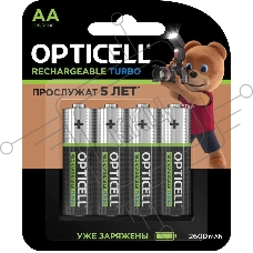 Аккумулятор Opticell Turbo 6080002 AA NiMH 2600mAh (4шт) блистер
