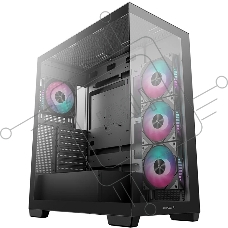 Компьютерный корпус Deepcool CG580 4F черный без БП ATX 6x120mm 3x140mm 2xUSB3.0 audio bott PSU