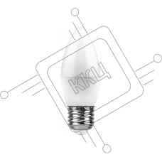 Лампа светодиодная LB-97 (7W) 230V E27 4000K свеча | 25759 | FERON