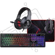 Игровой набор клавиатура + мышь + коврик + гарнитура Redragon S137 RU 72335