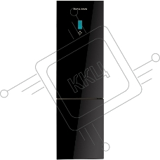 Холодильник Schaub Lorenz SLU S379Y4E черное стекло двухкамерный 266/94л морозилка снизу, No Frost