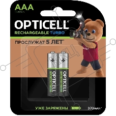 Аккумулятор Opticell Turbo 6080003 AAA NiMH 970mAh (2шт) блистер