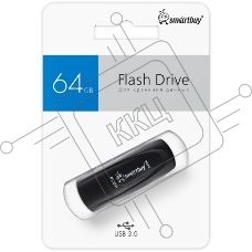 Флешка USB SmartBuy Scout black (SB064Gb3SCK), 64Gb, USB 3.0/3.1, R/W 100/40, черный
