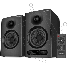 Акустическая система 2.0 АС SVEN MC-15, черный (60 Вт, Bluetooth, RCA, TRS, OPT, HDMI, AUX, вход наушников, пульт)
