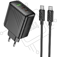 Сетевое зарядное устройство Hoco CS26A Article 45W 3A (PD+QC) черный (PD45W)