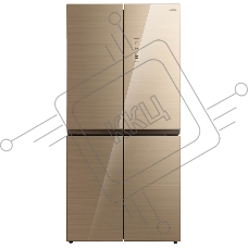 Холодильник Бирюса CD 466 GG бежевый трехкамерный 303/153 л морозилка снизу, No Frost, Side by Side