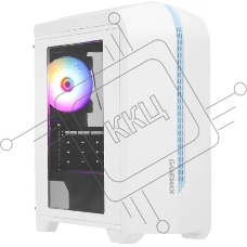 Компьютерный корпус GameMax Centauri, без БП, (ATX,Бело-голуб,USB 3.0, Зак.стек.,1*120мм. RGb, пыл.фильтр), белый/синий