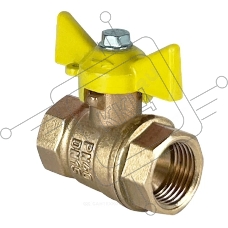 Кран шаровой для газа VALFEX 11Б27фтМ 3/4' ВВ ручка бабочка