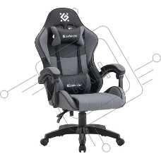 Кресло игровое Defender STRIDER черный/серый, PU, 64056