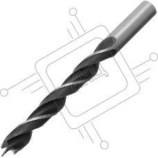 Сверло по дереву Сибртех, 10 мм, цилиндрический хвостовик