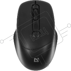 Мышь беспроводная Defender Feam MM-296 черный, 1600 dpi, радиоканал, USB, кнопки - 4