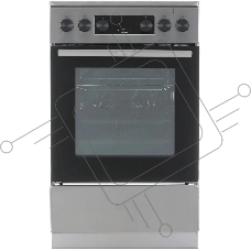 Плита электрическая Gorenje GEC5C40XAOT серебристый, конфорок 4 шт, духовка 70 л, 50 см x 85 см x 59.4 см