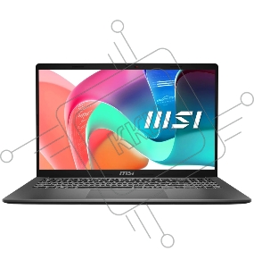 Ноутбук MSI Modern 15 F1MG/15.6"/IPS/Intel Core 5 120U/16GB/512GB SSD/Intel Graphics/DOS/серый/1.7kg