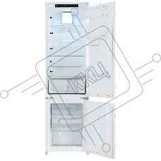Встраиваемый холодильник Electrolux LNS6TE19S, комбинированный, высота - 1,88 м, ширина - 54 см, глубина - 55 см, сенсорное управление с символьным дисплеем, Динамическая система охлаждения в холодильной камере, система охлаждения в морозильной камере - No Frost, крепление дверцы на направляющих, A++ класс энергопотребления, Большой ящик на телескопических направляющих, MultiSpace, Flexi shelf, Инверторный компрессор