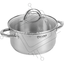 Кастрюля Rondell Point RDS-1310 2 л. d=18 см с крышкой, нержавеющая сталь 18/10