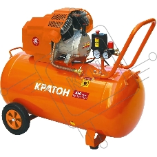 Компрессор поршневой Кратон AC-420-100-DDV масляный 420л/мин 100л 2200Вт оранжевый