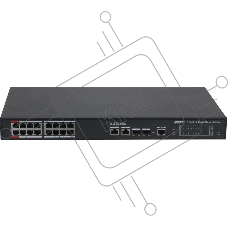 Коммутатор Dahua DH-S4220-16GT-190 (L2) 16x1Гбит/с 2SFP 16PoE 190W управляемый