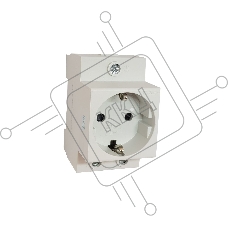 Розетка CHINT AC 30-111 (775001) с заземл. контактом на DIN-рейку (R)