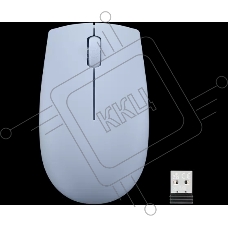 Мышь беспроводная Lenovo 300 светло-голубой, 1000 dpi, радиоканал, USB, кнопки - 3