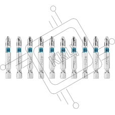 Бита Gross PZ2х50мм, сталь S2, шестигр., 10 шт.