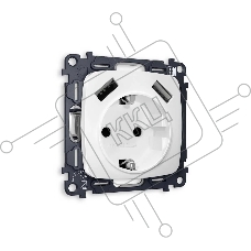 Комплект механизма электрической розетки OMEGA Белый матовый 2USB A+A 18W (быстрая зарядка) с/з QUANT (OP1290, VM155) MO129010