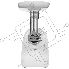 Мясорубка электрическая Panasonic MK-GX1700WTQ белый, 1700 Вт, 3 кг/мин, реверс, защита от перегрузки, насадки - 4