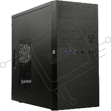 Компьютерный корпус MiniTower Powerman ES555 Black PM-600ATX-F U3*2+U2*2 +2*combo Audio; intrusion switch mATX