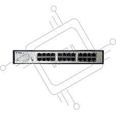 Коммутатор ORIGO OS2224/A1A, 24×1 Гбит/с, неуправляемый